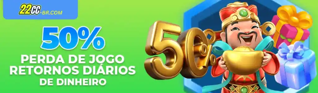 Banner de promoção com bônus do 22CC cassino