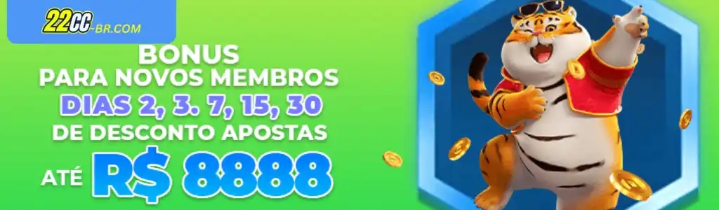 Bônus de boas-vindas 22CC cassino para novos membros